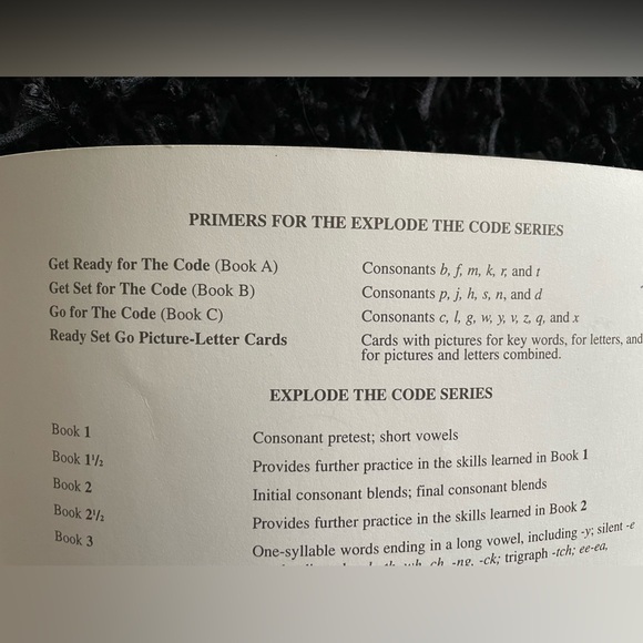 Explode the Code Primer Workbook Set - Picture 5 of 8